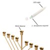 Vintiquewise Nine Branch Electric Chabad Judaica Chanukah Menorah with LED Candle Design Candlestick, Gold QI004204.GD